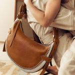 Fossil Like New  Leather Harwell Hobo Bag Saddle Brown Retail $295.00 Photo 4