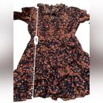 Ulla Johnson Cecily Cosmos Print Long Sleeve Tiered Ruffle Mini Dress Sz 2 Photo 10