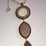 Erica Lyons Gold Tone Boho Tassel Fringe Pendant Necklace Photo 4