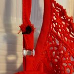 City Triangles Orange Romper with Lace Photo 2