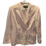 Lauren Ralph Lauren Silk Linen Baby Pink Blazer Jacket Business Casual Size 12 Photo 0