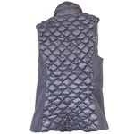 Marc New York Marc NY Metallic Silver Puffer Full Zip Vest Photo 2