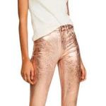 L'Agence NEW L’Agence Margot High Rise Skinny Petal & Light Rose Gold Foil Jeans Size 25 Photo 1