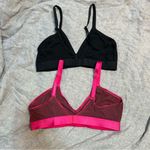 Parade Mesh Sheer Bralette Bra Set of 2 Black Pink Size XL Photo 3