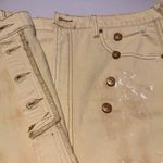 Free People Parker Wrap Butter Cream Distressed Denim Mini Skirt Size 27 New NWT Photo 2