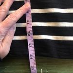 Talbots  Womens NWOT Black and White Striped Knit 3/4 Sleeve Dress - Size M Photo 7