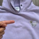 GOAT Lavender Hoodie with Embroidery Purple Size M Photo 7