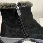 Easy Spirit Black Suede and Faux Fur Side Zip Ankle Boots Women’s Size 7M Photo 4