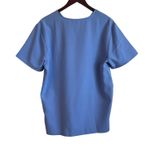 Scrubstar Women Scrub Top M Blue Medical Uniform Nurse Workwear Dental Casual Photo 2