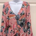 Billabong Boho Pink Floral Bell Long Sleeve Romper Photo 3