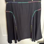 Parker Embroidered Black Helen 100% Silk Dress - Small Photo 3