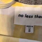 Yellow and White Gingham Maxi Dress Photo 3