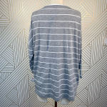 Kit & Ace Gray Striped Cashmere Blend V Photo 8