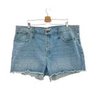 Madewell Relaxed Denim Shorts Jean Cutoff Dunwoody Wash Blue Plus Size 35 Photo 2