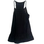 Free People Boho Sheer Tank Top Ruffle Bottom Stuffed Embroidered Neckline Photo 1