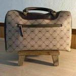 Anne Klein Logo Varsity Stripe Satchel Handbag Photo 2