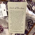 Band Of The Free NWT Lyonnette Paisley Boho Long Sleeve Mini Dress Cream Purple Size M Photo 12