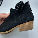 Caslon  Black Suede Leather Ankle Boots Laser Cut Womens 7 Fall Classic Booties Photo 4