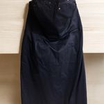 Free People  Navy Blue with Rhinestones Strapless Super Mini Dress Size 10 *read Photo 1