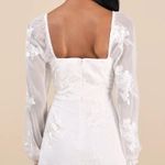 Lulus White Long Sleeve Lace Dress Photo 2