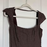 Reformation  Oaklyn Cap Sleeve Linen Mini Dress Chocolate Chip Photo 7