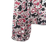 ASTR The Label Gray & Maroon Paisley Floral Print Blouse Photo 3