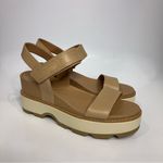 Sorel Joanie IV Y strap wedge platform sandals tan women’s size 10 trendy casual Photo 1