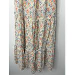 Old Navy  Floral Smocked Ruffle Strap Tiered Maxi Dress Cottagecore Boho S Photo 4