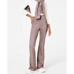 Spanx AirEssentials Slim Flare Pant Shimmer Smoke Silver Shine High-Rise Waist S Photo 4