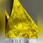 Free People NWOT  Yellow Plunge Lace Unlined Bralette Photo 1