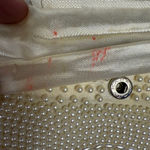 Vintage Beaded Clutch Purse – Bags by Susan – Ivory Pearl Beads, Made in Japan B Photo 8