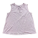 Old Navy  purple linen blend notch tank size m Photo 0