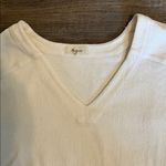 Madewell Cotton Ottoman Jacquard V-Neck Boxy
Ribbed Crop Top in Bright Ivory XL Photo 7