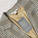 ON 34th Brown and Blue Blazer with Tailored Silhouette Size 8 Photo 5