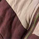 Bohme  Retro Maroon Chevron Puffer Jacket Photo 5