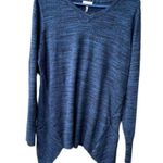 LOGO By Lori Goldstein LOGO Lori Goldstein size large shark bite tunic . Cotton /cashmere Photo 0