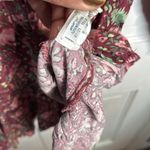 Aerie  Floral Long Sleeve Smocked Waist and Cuffs Dress W-958 Sz Small Photo 10