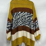 Umgee  M NWT Knit Open Colorblocked Long Sleeve open Cardigan oversized Photo 6