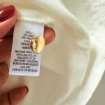 Kensie NWT  Linen Blend Short Sleeve Buttons Front Detail Relaxed Fit Top Sz M Photo 6