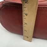 The Sak Red Leather Shoulder Handbag Purse Boho Hippie Photo 12