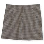 Houndstooth Print High Waisted Mini Skirt size 6 / Medium Brown Photo 3