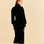 Farm Rio  Black Heart Neckline Knit Dress Photo 2