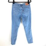 Levi's Womens Jeans 711 Skinny Raw Hem Light Wash Stretch 28 Photo 1