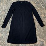 Talbots Navy and Gold Long Sleeve Sweater Cardigan Photo 0