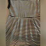 Eyeshadow  dress Black and white striped pleated dress preloved Photo 1