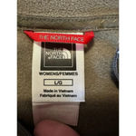 The North Face  Quarter Zip Fleece Women's Size Large Olive Warm Hiking Active Photo 2