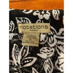 Notations Woman Black White Floral Button Up Shirt Top Plus 3X Resort Casual Photo 3
