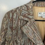 St. John Couture Marble Abstract Grey/Brown/Metallic Blazer/Jacket Size 8 Photo 4