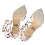 Liliana Chunky Heel Comfort Studded Flats Rivet Strappy D'orsay Pointed Toe Women Shoes Photo 2