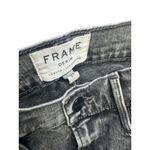 Frame Black Gray Wash Le Skinny de Jeanne Frayed Ankle Jeans Size 27 Photo 5